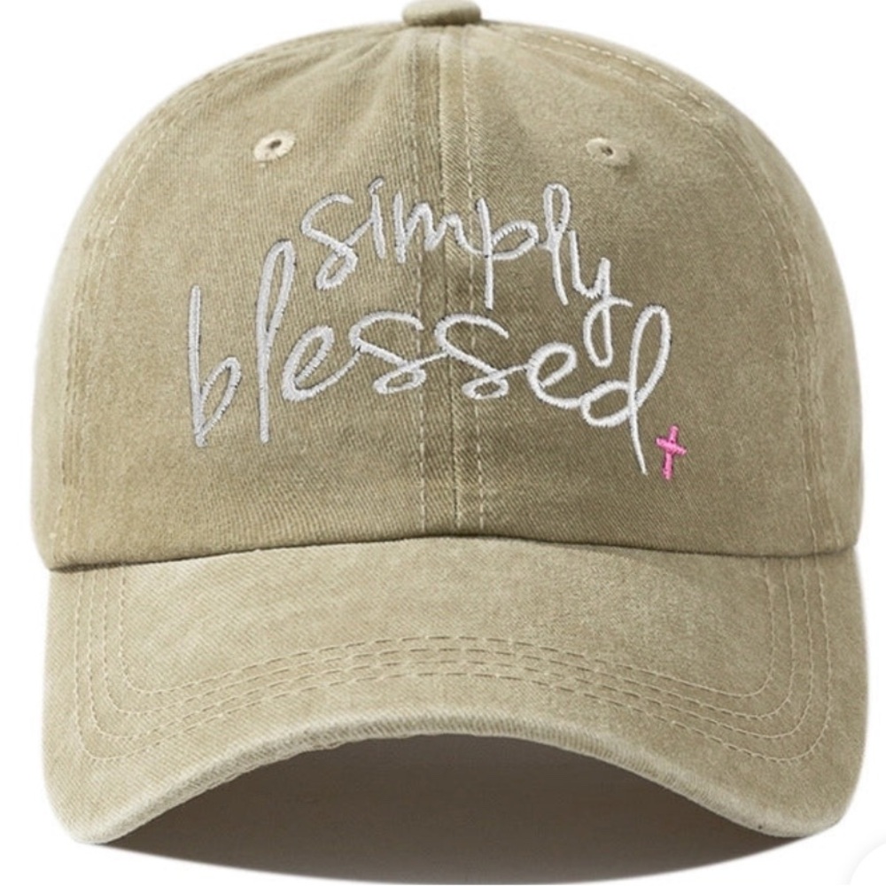 Simply Blessed Tan Cap